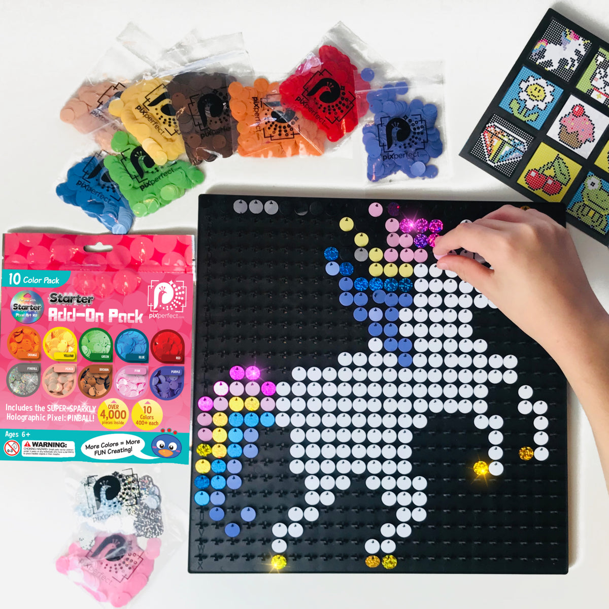 Tic Tac Toy - We found this fun Pixel Art Kit at Learning