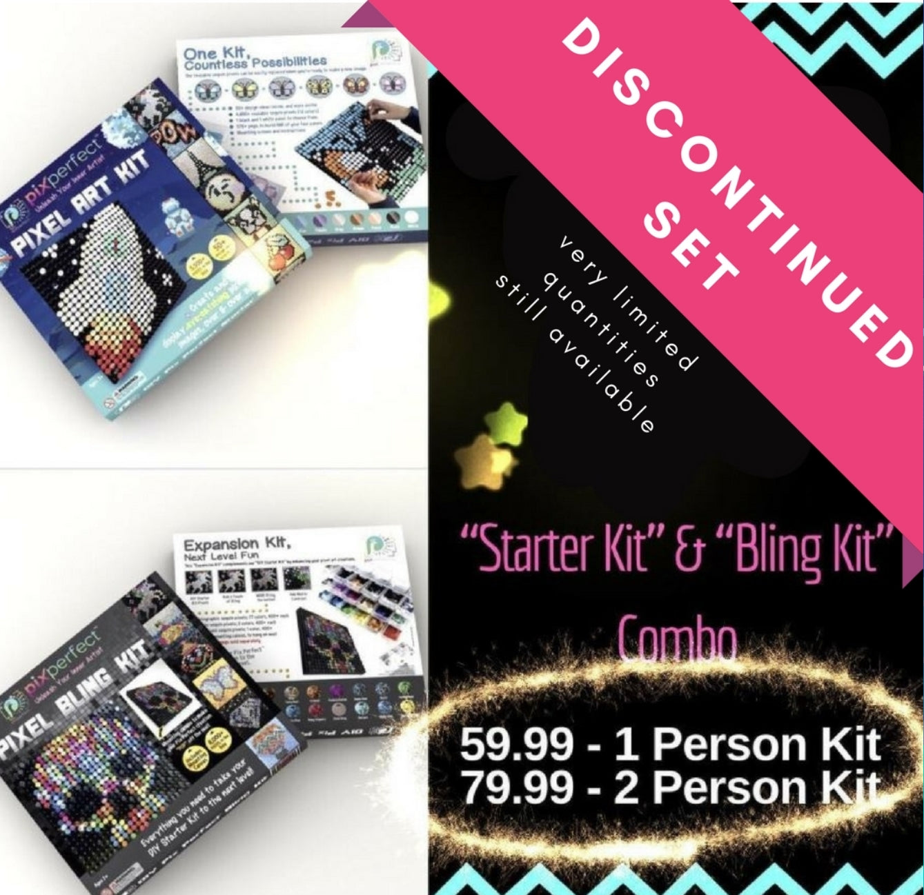 Pix Perfect DIY” Pixel Art Kit Combo