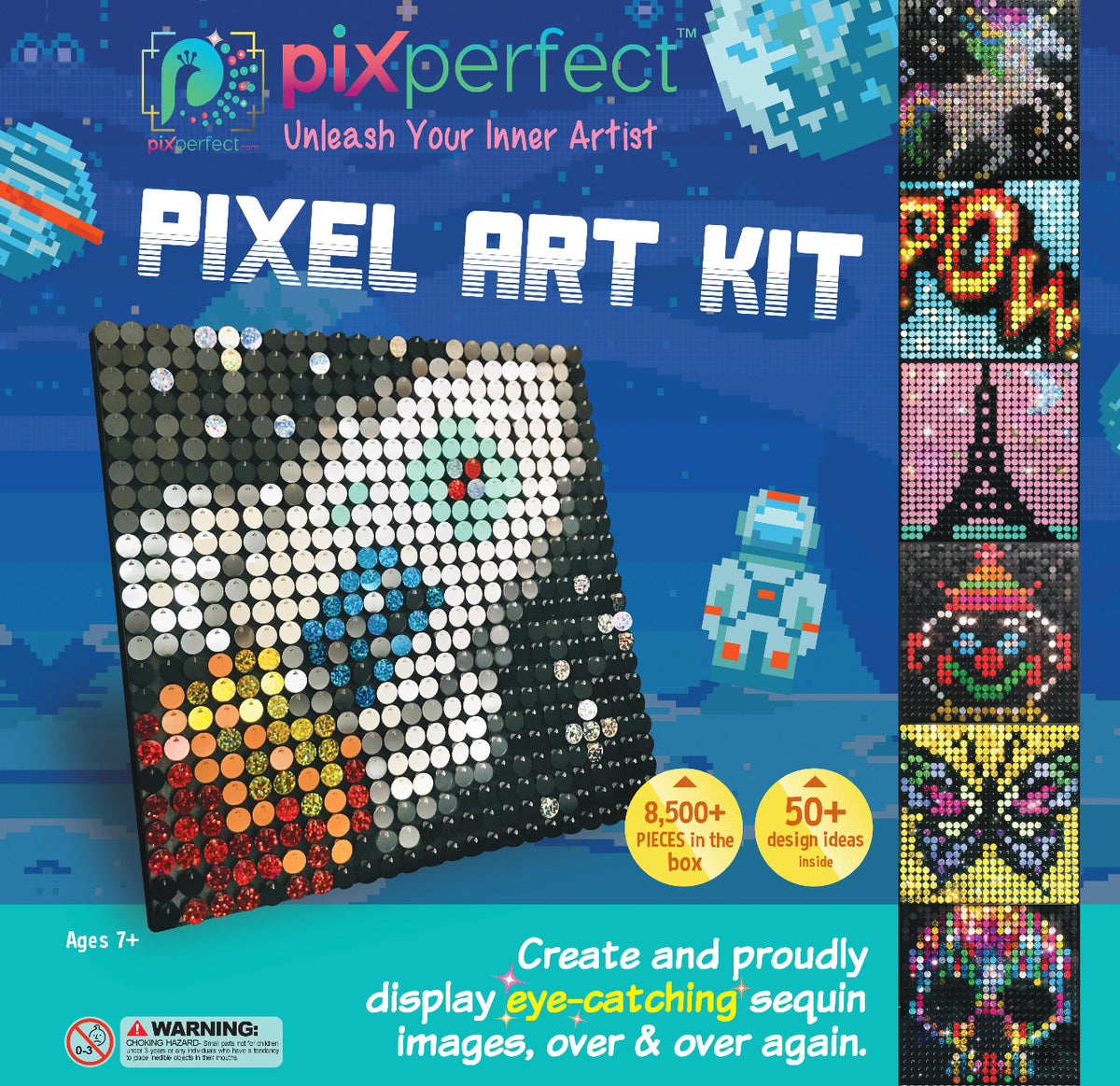 Pixel Kit Pixel Art Kit by Pix Perfect- For Fans of Pixel Art, Crafts or Sequins